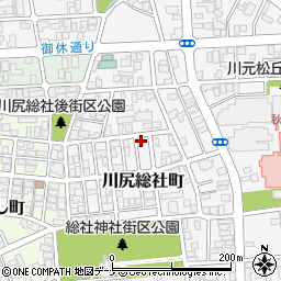 秋田県秋田市川尻総社町10-8周辺の地図