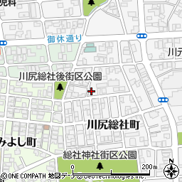 秋田県秋田市川尻総社町4-18周辺の地図