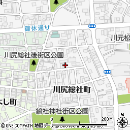 秋田県秋田市川尻総社町4-15周辺の地図