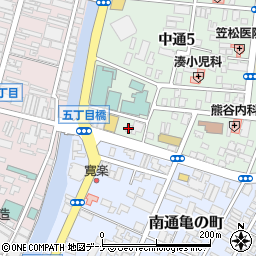 メガネの平川南通店周辺の地図