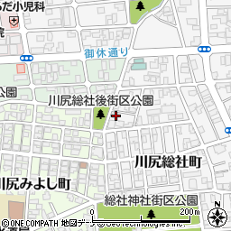 秋田県秋田市川尻総社町3-16周辺の地図