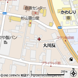 秋田県秋田市川尻町大川反232-20周辺の地図