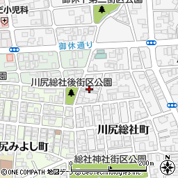 秋田県秋田市川尻総社町3周辺の地図