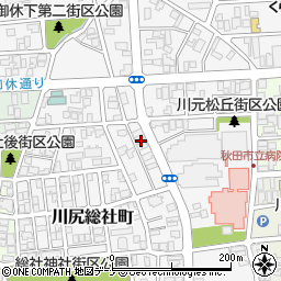秋田県秋田市川尻総社町6-3周辺の地図