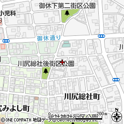 秋田県秋田市川尻総社町3-3周辺の地図