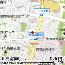 秋田県秋田市川元山下町9-10周辺の地図