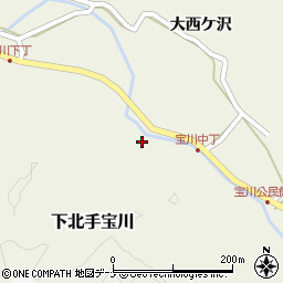 秋田県秋田市下北手宝川潤ケ崎28周辺の地図