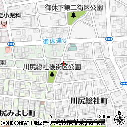秋田県秋田市川尻総社町3-22周辺の地図