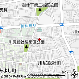 秋田県秋田市川尻総社町3-1周辺の地図