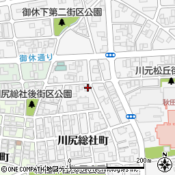 秋田県秋田市川尻総社町4-2周辺の地図