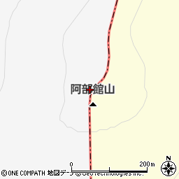 阿部館山周辺の地図