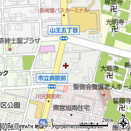 全国健康保険協会秋田支部　企画総務周辺の地図