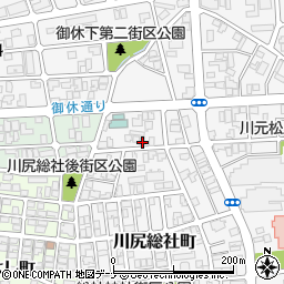 秋田県秋田市川尻総社町2-10周辺の地図