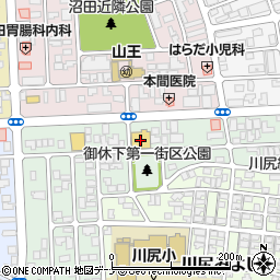 ツルハドラッグ秋田川尻店周辺の地図