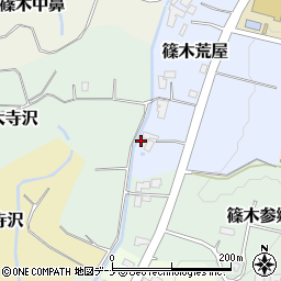 岩手県滝沢市篠木荒屋30周辺の地図