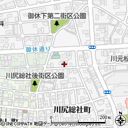 秋田県秋田市川尻総社町2-11周辺の地図