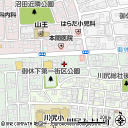 ツクイ秋田川尻周辺の地図