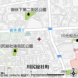 秋田県秋田市川尻総社町2-7周辺の地図