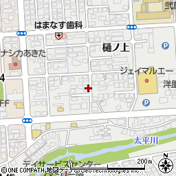 秋田県秋田市広面小沼古川端周辺の地図