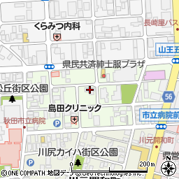 秋田中央交通株式会社　管理部周辺の地図