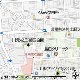 秋田県秋田市川元山下町1周辺の地図