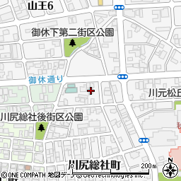 秋田県秋田市川尻総社町2-3周辺の地図