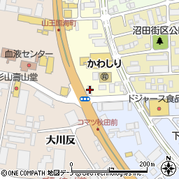 北沢産業株式会社　秋田営業所周辺の地図