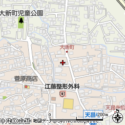 盛岡信用金庫天昌寺支店周辺の地図