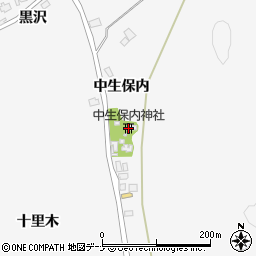 中生保内神社周辺の地図