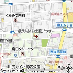 秋田県秋田市川元山下町3-4周辺の地図