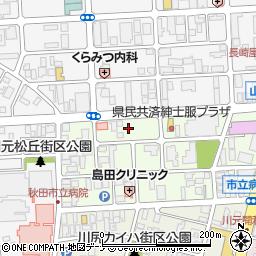 秋田県秋田市川元山下町2周辺の地図
