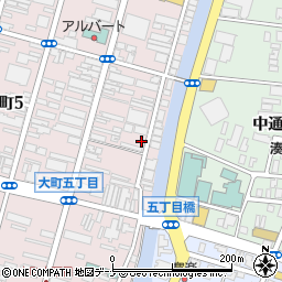 リパーク秋田川反第４駐車場周辺の地図