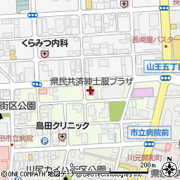 秋田県民生活協同組合紳士服プラザ周辺の地図