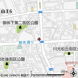 秋田銀行山王支店 ＡＴＭ周辺の地図