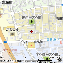 秋田山王テニス倶楽部周辺の地図