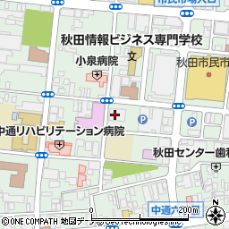 秋田電報配達所周辺の地図