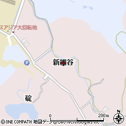 秋田県秋田市下北手柳館新細谷周辺の地図
