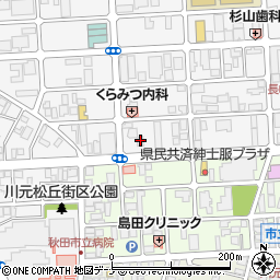 株式会社秋田ふれあい周辺の地図