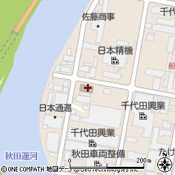 秋田県鐡構工業協同組合周辺の地図