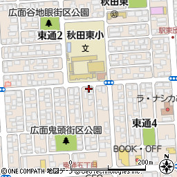 朝日新聞ＡＳＡ秋田駅東周辺の地図