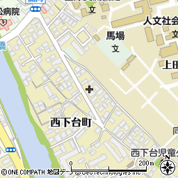 岩手県盛岡市西下台町11-16周辺の地図