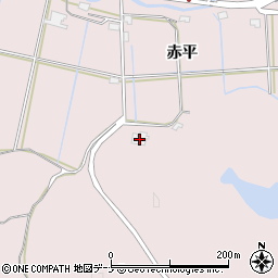 秋田県秋田市下北手柳館赤平57周辺の地図