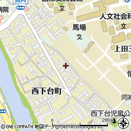 岩手県盛岡市西下台町11-41周辺の地図