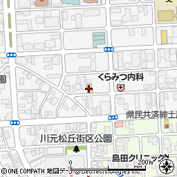 秋田ビューティアカデミー周辺の地図