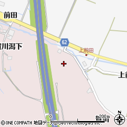 秋田県秋田市下北手柳館賀川潟下50-2周辺の地図