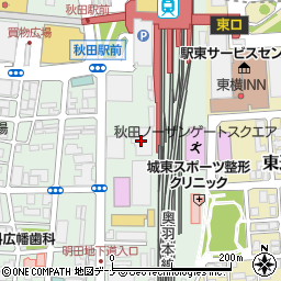 ＡＢＳ秋田放送　総務部周辺の地図