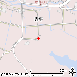 秋田県秋田市下北手柳館赤平54周辺の地図