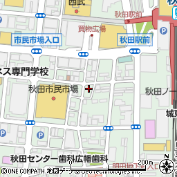 リパーク秋田中通４丁目第２駐車場周辺の地図
