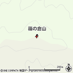 篠ノ倉山周辺の地図