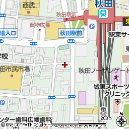 ＮＰＣ２４Ｈ秋田中通４丁目パーキング周辺の地図